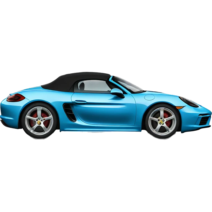 Miami blue Porsche boxster 718 emoji