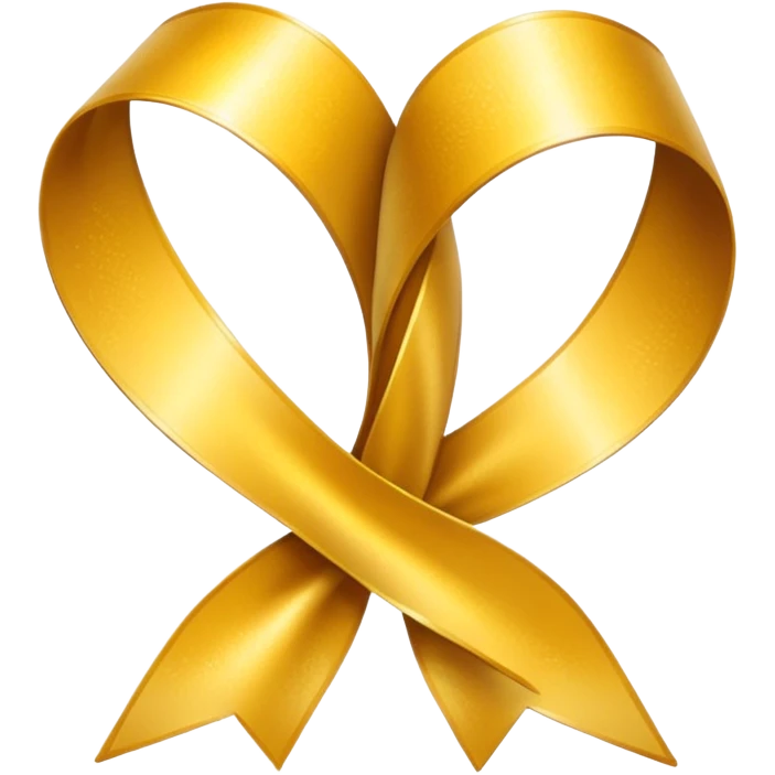 Golden ribbon emoji