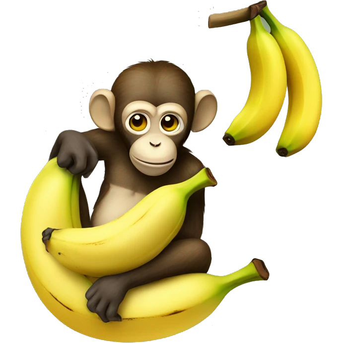 Banana sitting on a monkey  emoji