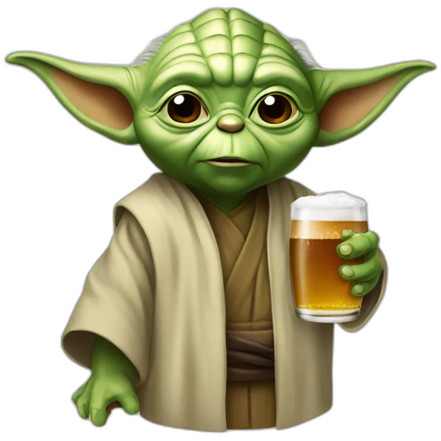 Yoda drink bier emoji