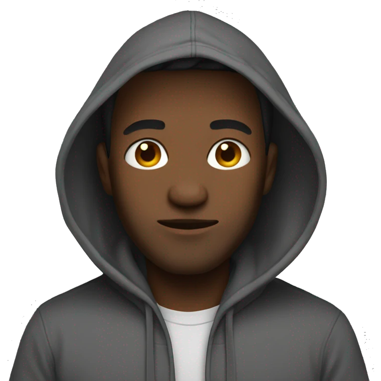 Man with hoodie emoji