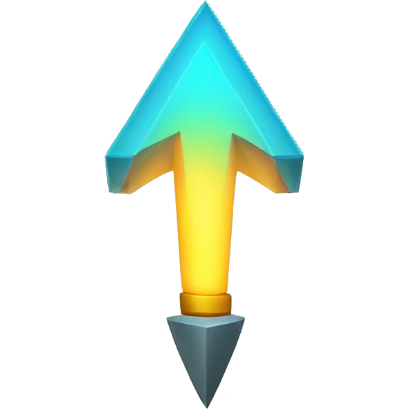 light up arrow emoji