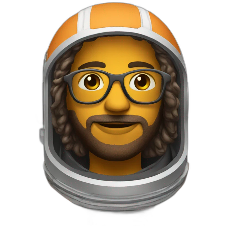 hippie in astronaut suite emoji