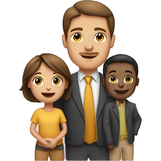 Husband, wife and little boy infant emoji