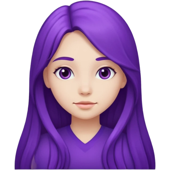 Purple girl emoji