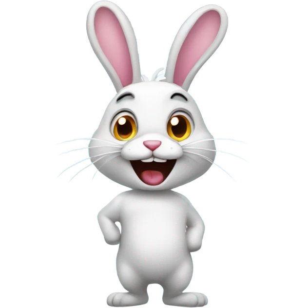 Crazy bunny emoji
