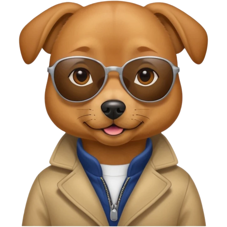 dog with sunglasses emoji