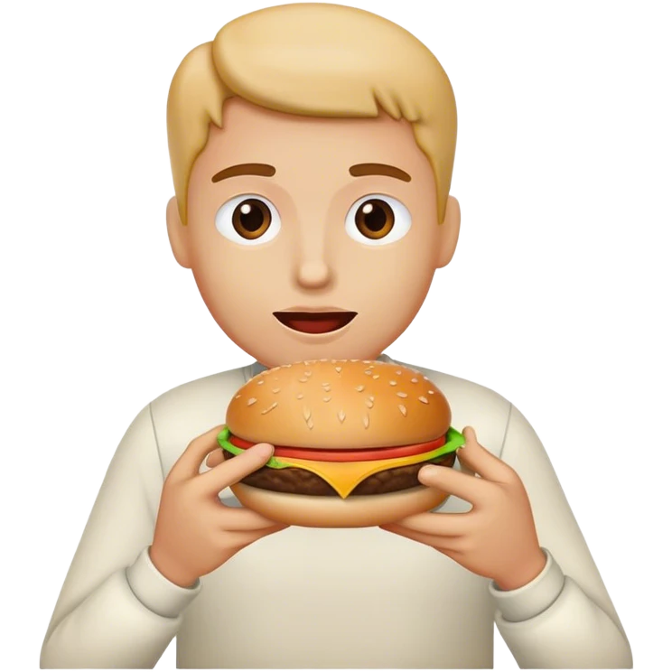 Eating hamburgers  emoji