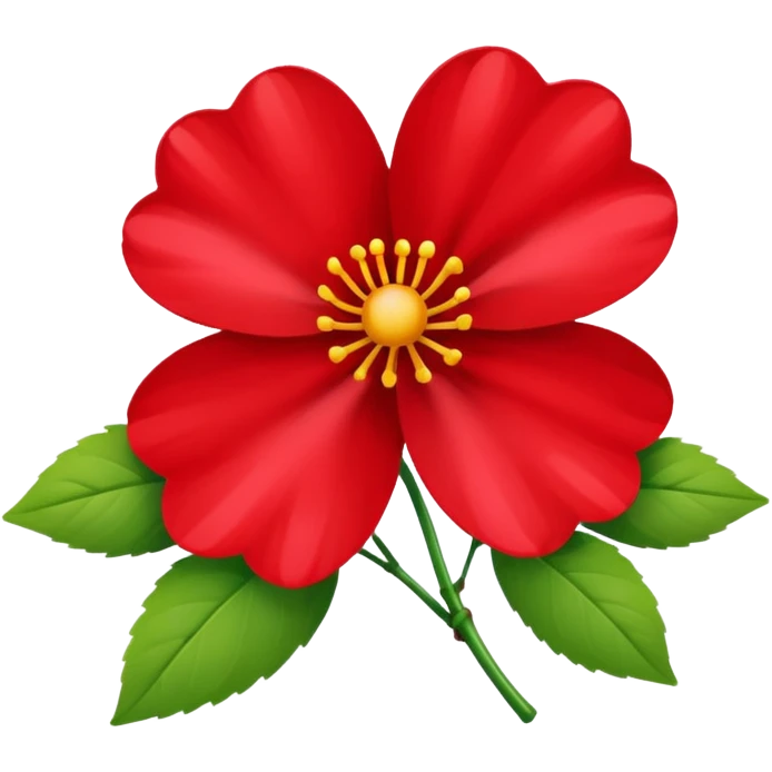 Cherry red flowers emoji