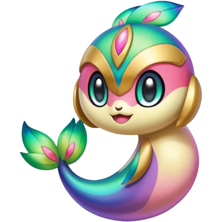 Colorful Exotic Meloetta-Kirby-Fakémon-creature-hybrid emoji