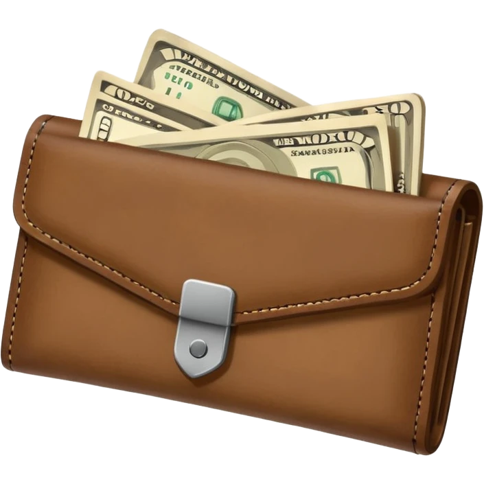 wallet with money emoji