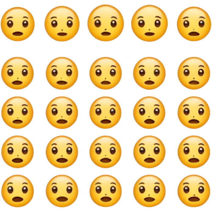 correct but do it in sets of 16 emotions emoji