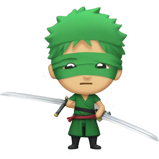 zoro with 3 swords emoji