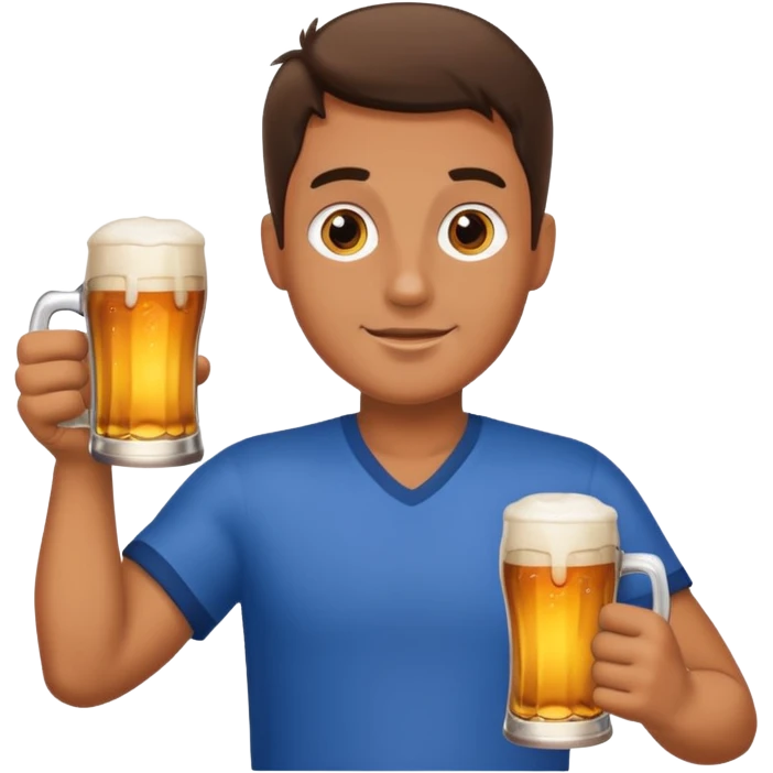 Mann mit Bier emoji