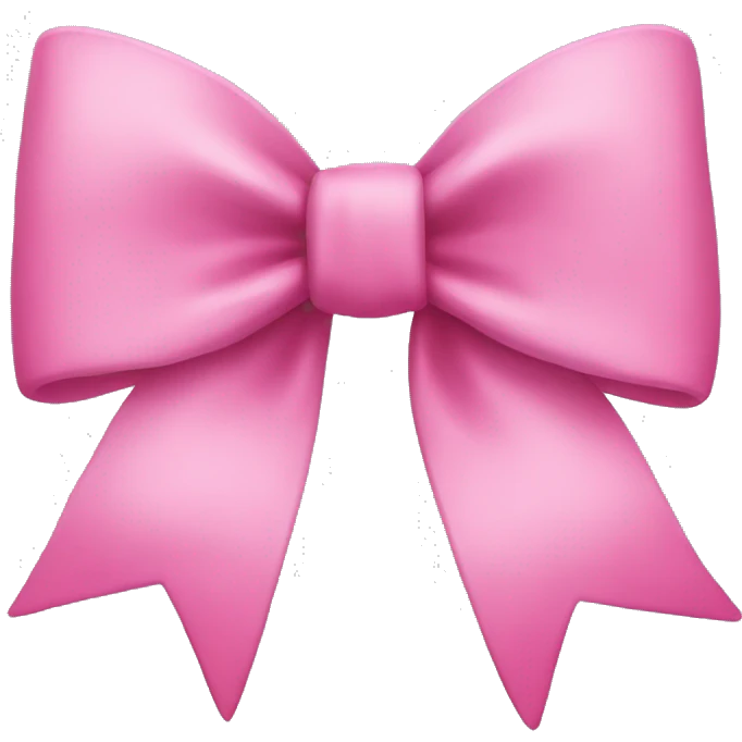 pink bow emoji