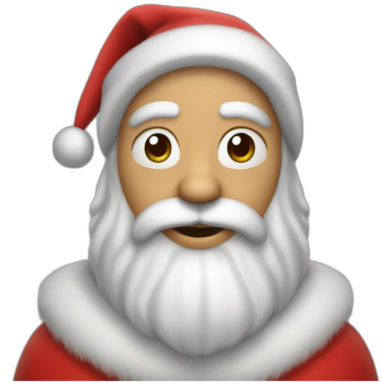 santa claus ebrio emoji