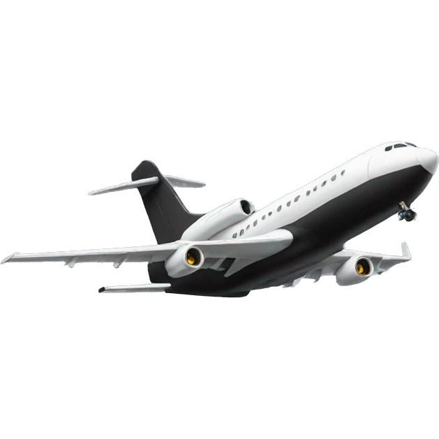 Black airplain emoji