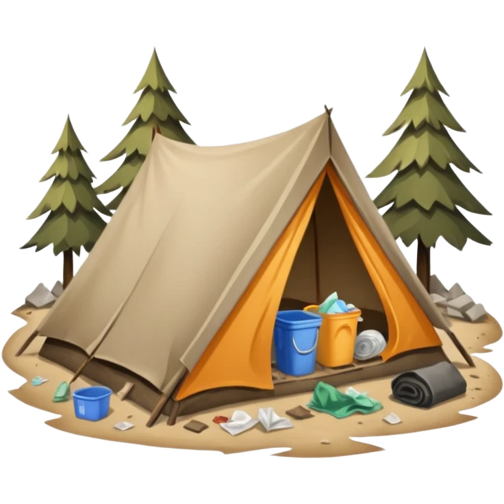 homeless camp icon emoji