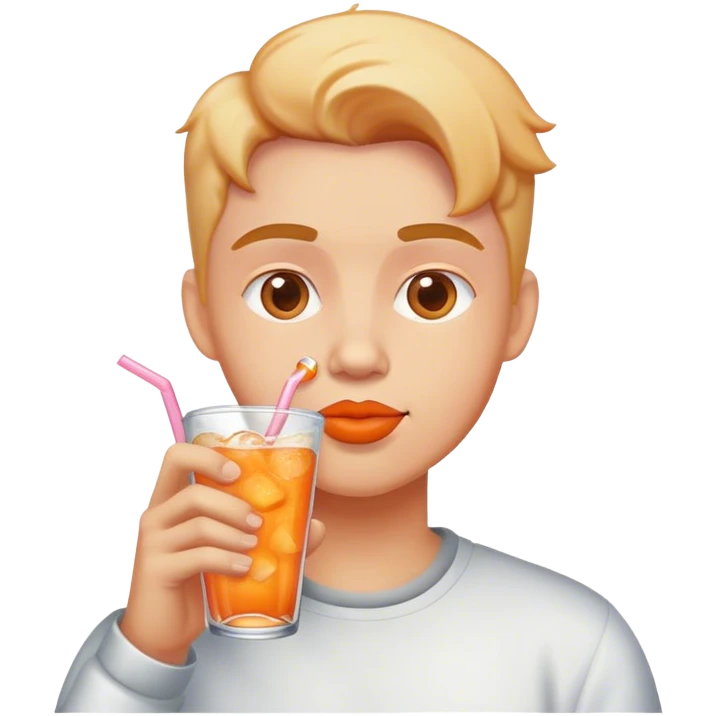 kola içen şeftali emoji