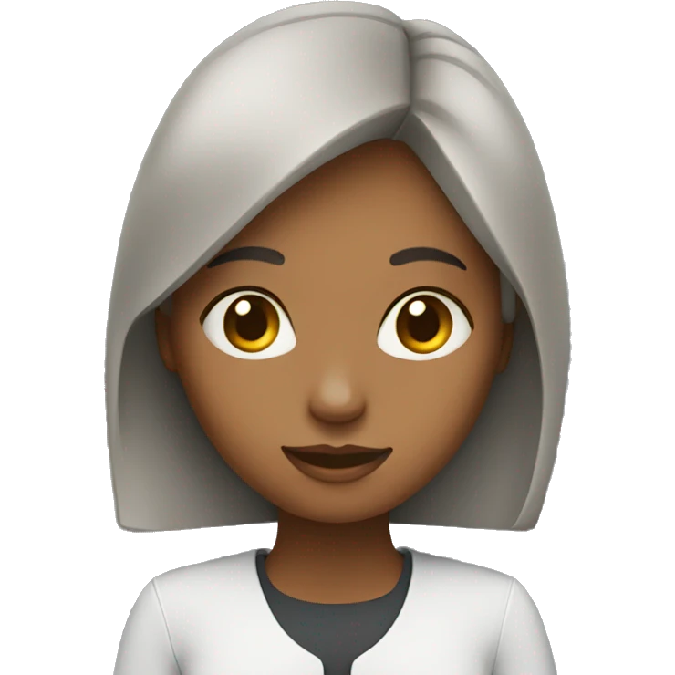 Girl working with MacBook  emoji
