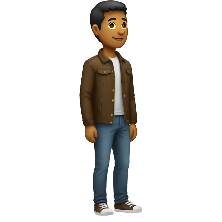 man standing side profile full body  emoji