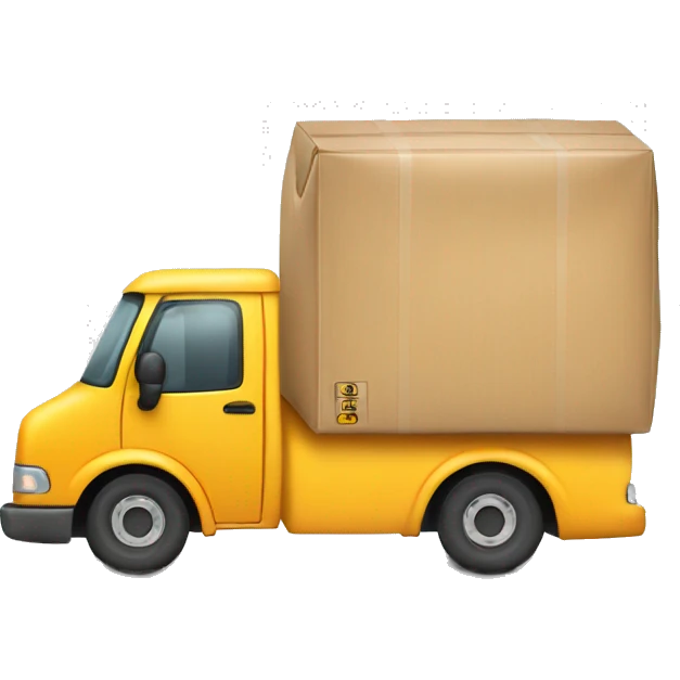 delivery truck clipart emoji