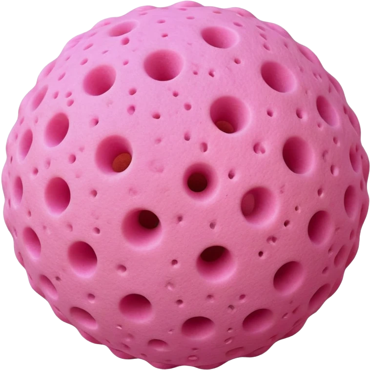 round pink sponge emoji