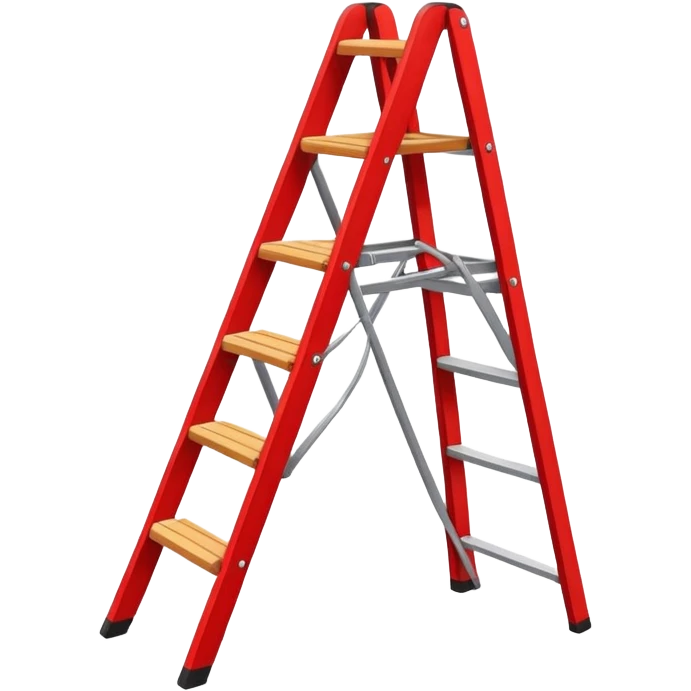 Stepladder red  emoji