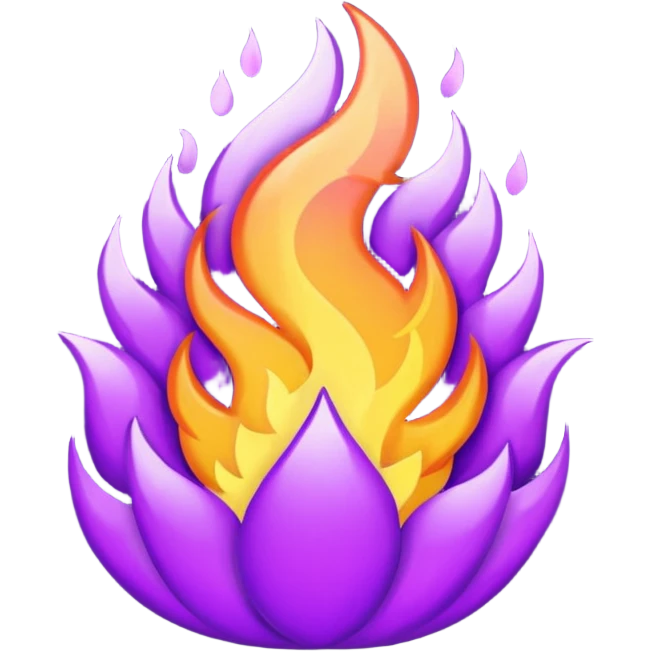 purple fire emoji