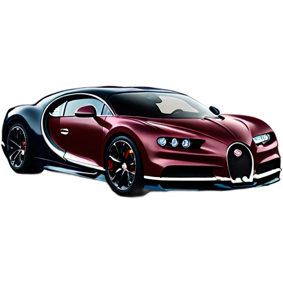 Burgundy Bugatti Chiron Sport emoji