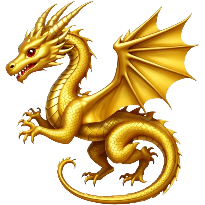make a gold dragon circling this symbol 滅 emoji
