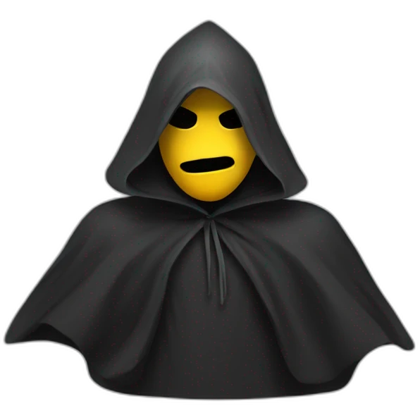 cloaked hacker emoji