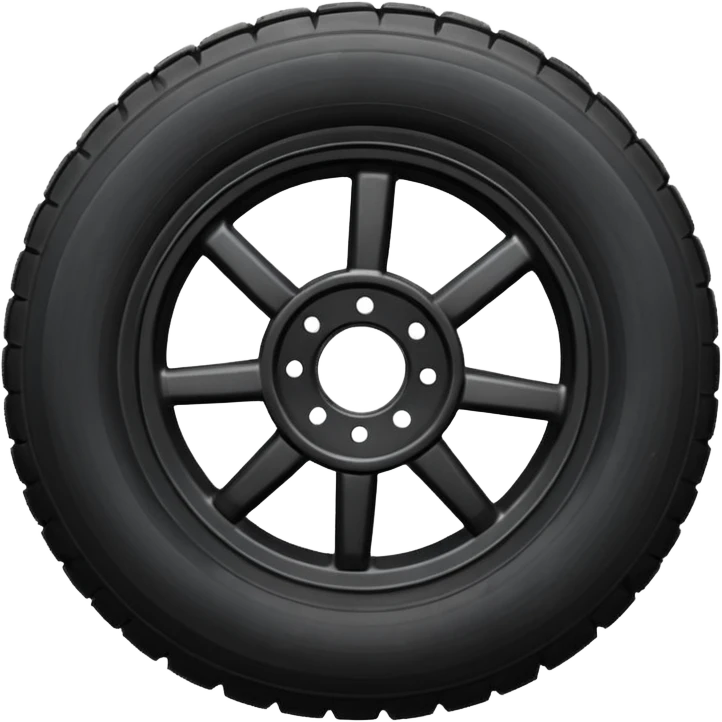 flat semi tire emoji