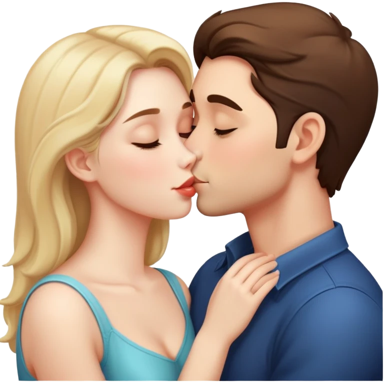 beautiful romantic kiss couple emoji
