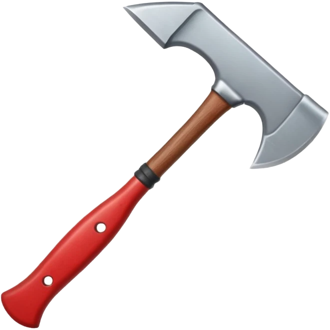 A red Axe  emoji