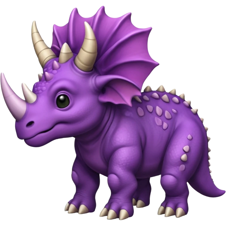 Purple Triceratops emoji emoji