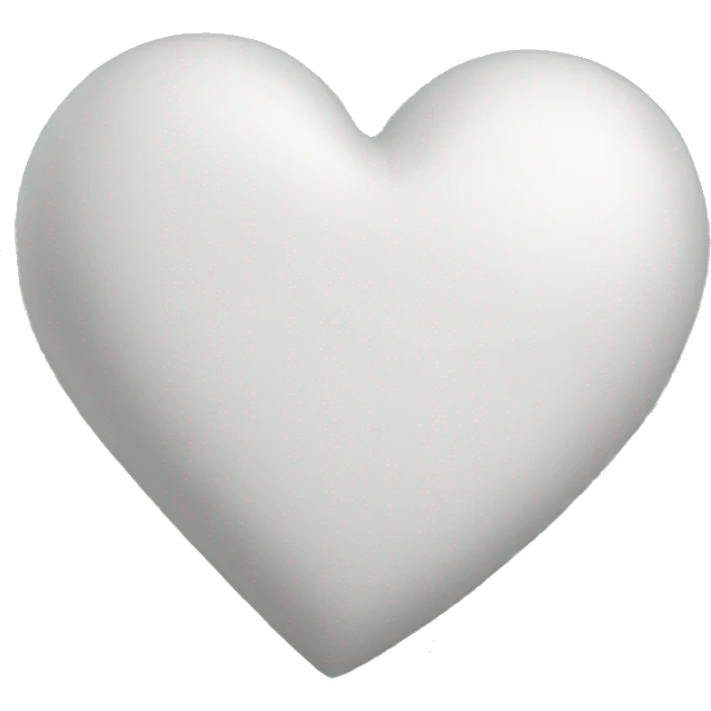 White heart  emoji