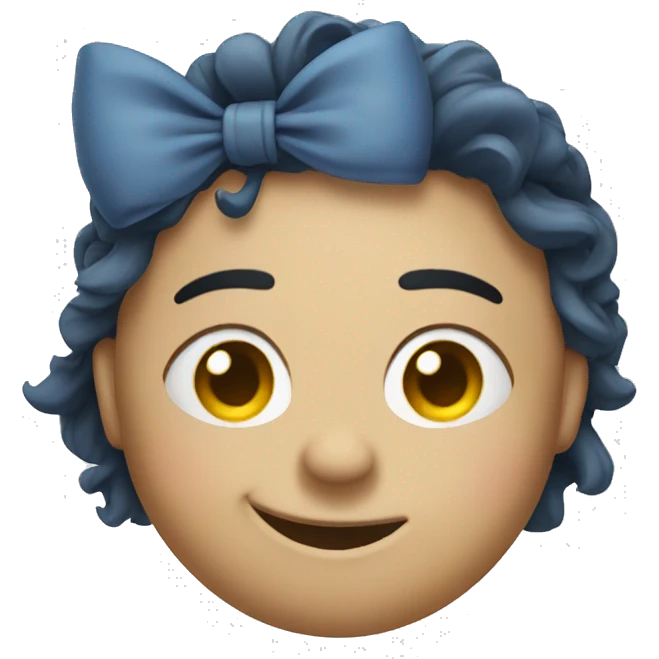 Wink with a bow emoji