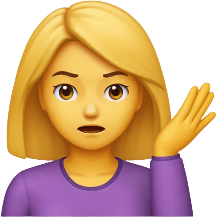 generate an emoji of a woman head smacking herself emoji
