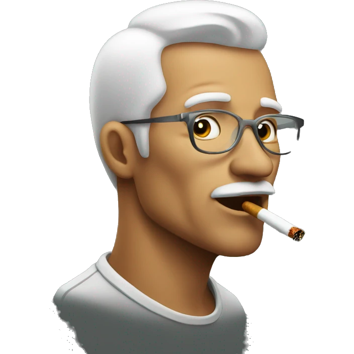 Man smoking emoji