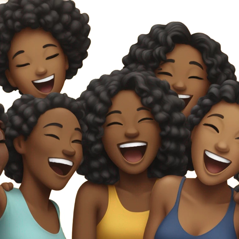 Black women laughing emoji