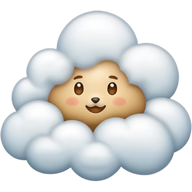 light brown cloud emoji