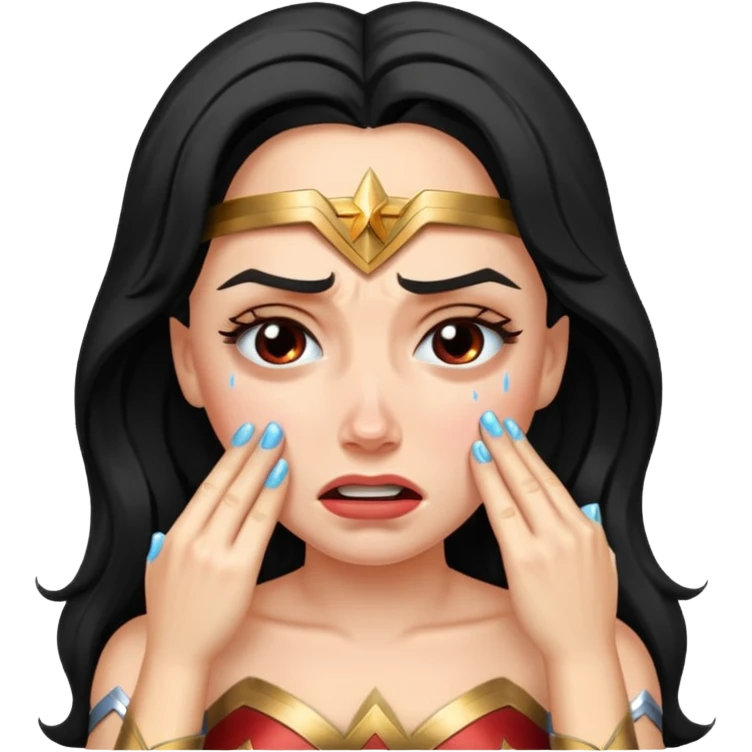 An wonder woman, crying

 emoji