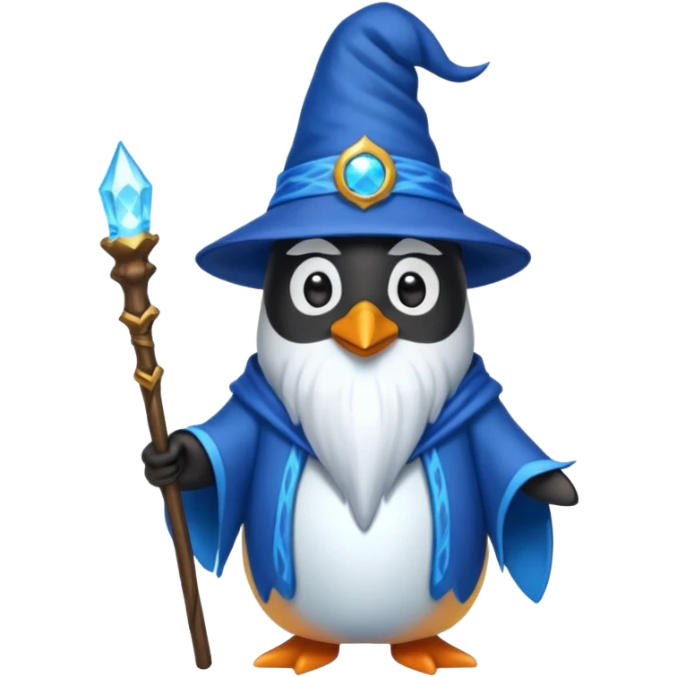 Penguin Wizard emoji