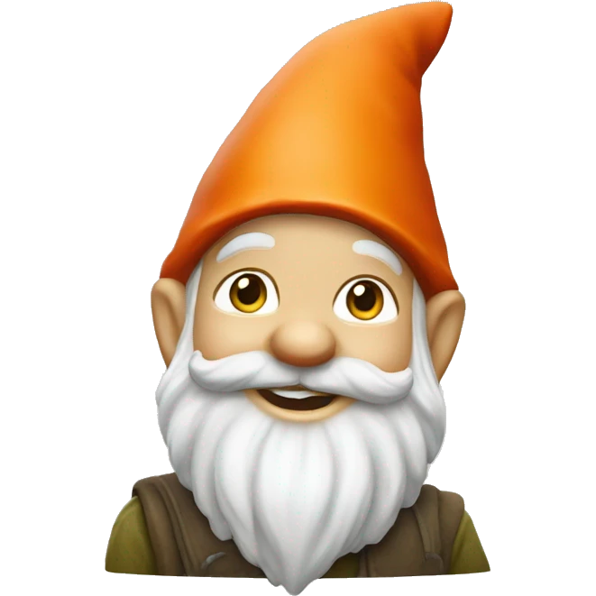 Cute garden gnome  emoji
