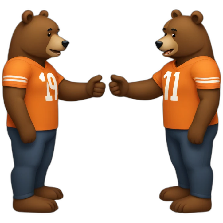 bears shaking hands emoji