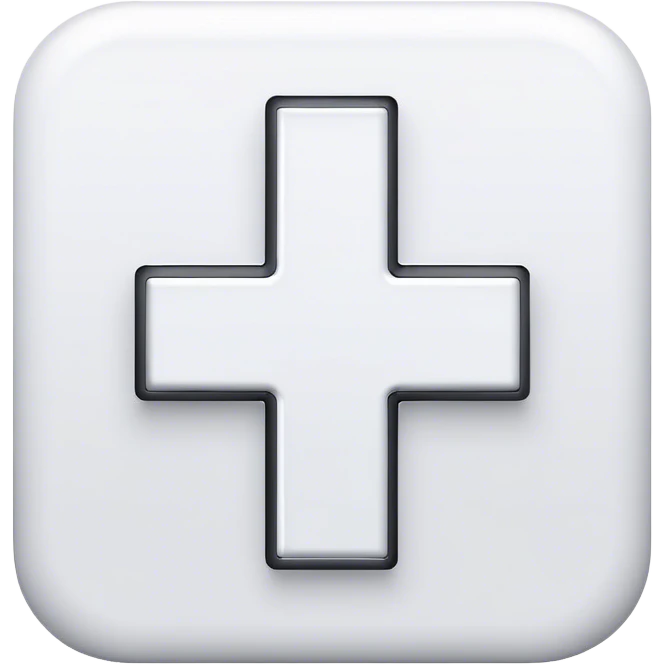 white plus icon emoji