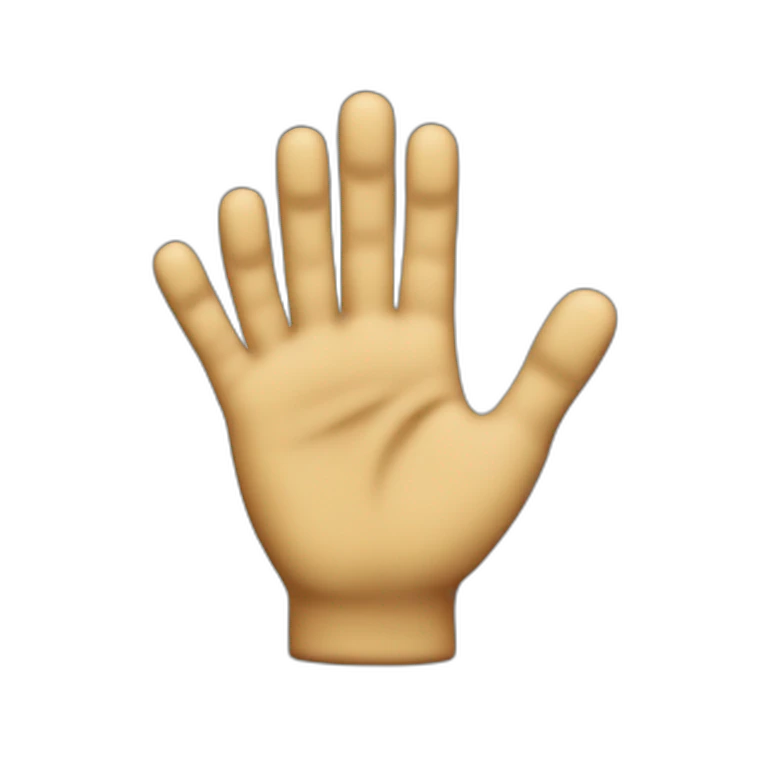 mano che indica verso il basso emoji