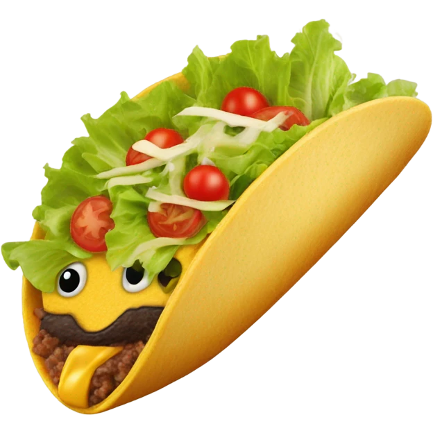 Taco on surf board emoji