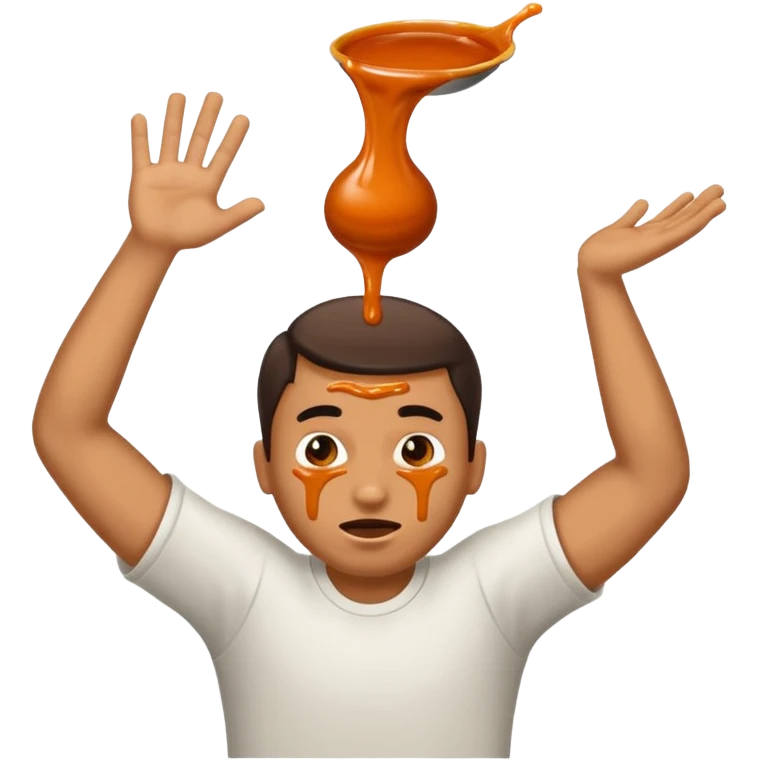 man throwing up makk balla upside down emoji